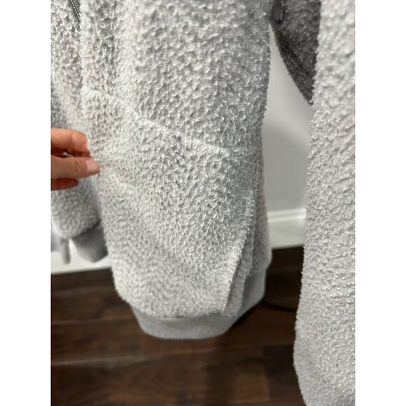 Pyramid Light Gray Textured Full-Zip Jacket Size Medium - Picture 4 of 8